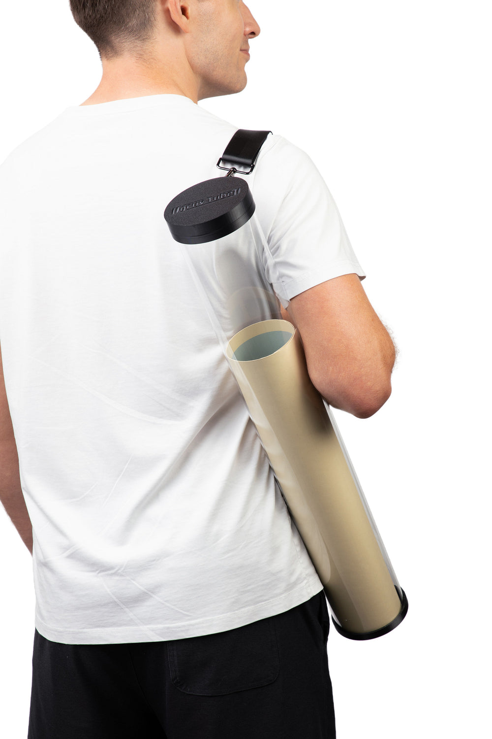 clear travel concert poster tube